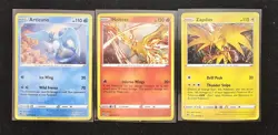 Pokemon TCG - Zapdos 48/185 Articuno 36/195 Moltres 21/172 Cosmos Holo Promo NM - Image 1