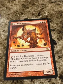 BLOODFIRE COLOSSUS Magic the Gathering MTG 10th Edition - Image 1