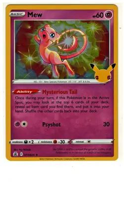 Pokemon - Mew - Celebrations - 011/025 - Holo Rare BX1 - Image 1