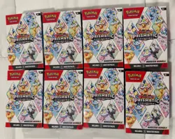 LOT of 8 Pokemon TCG Prismatic Evolutions Booster Bundle New Sealed - Image 1