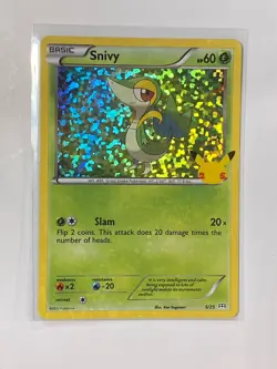 Snivy HOLO 5/25 McDonalds 25th Anniversary Pokemon 2021 - Image 1