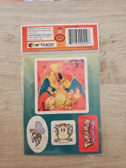 Pokemon Vintage Nintendo 1999 Artbox Super Size Stickers + Burger king Promo - Image 3
