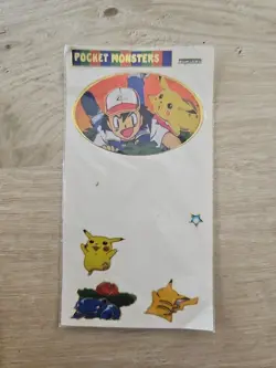 Pokemon Vintage Nintendo 1999 Artbox Super Size Stickers + Burger king Promo - Image 4