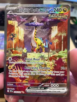 Pokemon - Raging Bolt ex - 208/162 208 - SV05 Temporal Forces Holofoil LP - Image 1
