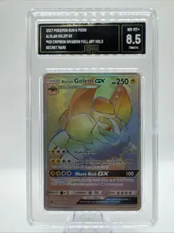 2017 Pokemon Sun & Moon Crimson Invasion Alolan Golem #113/111 - Image 1