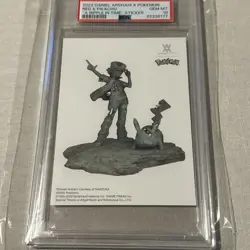 Daniel Arsham X Pokemon Pikachu & Red A Ripple in Time Sticker Promo PSA 10 - Image 1