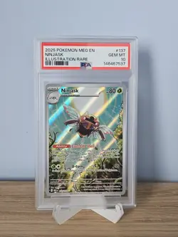 PSA 10 GEM MT Pokemon TCG Ninjask Mega Evolution Illustration Rare 137/132 - Image 1