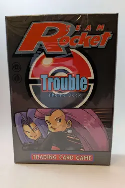 Pokemon Team Rocket Trouble Theme Deck Factory Sealed 2000 NEW - Image 1