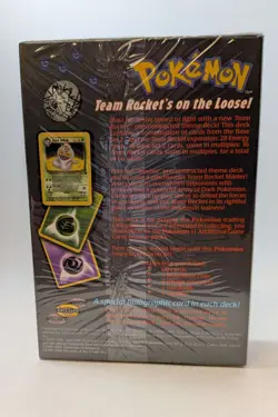 Pokemon Team Rocket Trouble Theme Deck Factory Sealed 2000 NEW - Image 2