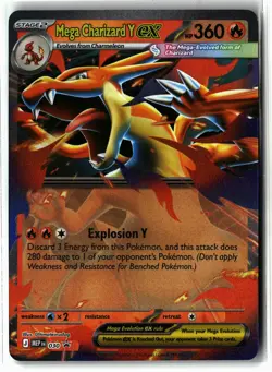 Mega Charizard Y ex - 030 ⭐ 030 Holo Promo ME: Mega Evolution Promo Pokemon NM - Image 1