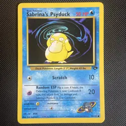 Sabrina’s Psyduck 99/132 – Gym Challenge (Uncommon) - NM - WOTC 2000 Pokemon TCG - Image 1