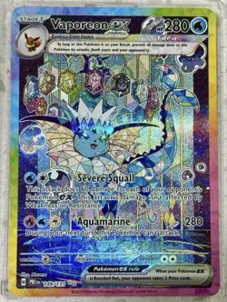 Vaporeon ex 149/131 Special Illustration Rare Prismatic Evolutions Pokemon READ - Image 1