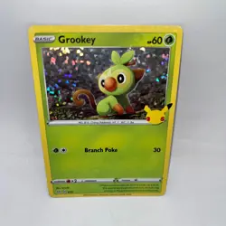 Grookey 008/025 Promo McDonald's 25th Anniversary Promos Pokemon Holo Near Mint - Image 1