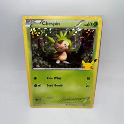 Chespin 006/025 Promo McDonald's 25th Anniversary Promos Pokemon Holo Near Mint - Image 1