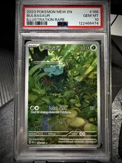 Pokemon TCG: Bulbasaur IR Scarlet & Violet 151- 166/165 PSA 10 English - Image 1