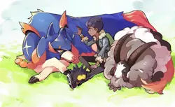 Pokemon anime pok mon sword shield zacian hop Pad Gaming Mat Desk - Image 1