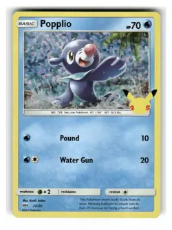 Popplio 023/025 Promo McDonald's 25th Anniversary Promos Pokemon Near Mint - Image 1