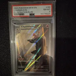 Pokemon TCG Charmeleon Illustration Rare Holo 169/165 Scarlet & Violet 151 PSA 8 - Image 1