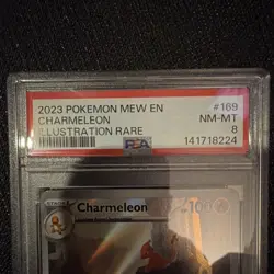 Pokemon TCG Charmeleon Illustration Rare Holo 169/165 Scarlet & Violet 151 PSA 8 - Image 3