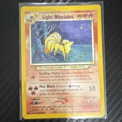 Pokemon Light Ninetales 50/105 Neo Destiny Uncommon 90 HP Stage 1 English - Image 1