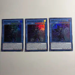 Yugioh! 3x Magician of Chaos DUPO-EN001 Ultra Rare 1st Ed - NM! - Image 1