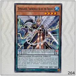 Zefrasaber, Swordmaster of the Nekroz - CROS-EN026 - Common 1st Edition Yugioh - Image 1