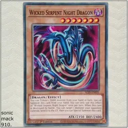 Wicked Serpent Night Dragon - ALIN-EN031 - Common 1st Edition Yugioh - Image 1