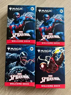 *Lot of 4* SDCC 2025 Magic The Gathering MTG Marvel Spider-Man Welcome Deck - Image 1