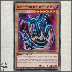Wicked Serpent Night Dragon - ALIN-EN031 - Common 1st Edition Yugioh - Image 1