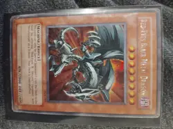 OG Original Print From 1996 Red Eyes Black Metal Dragon - Image 1