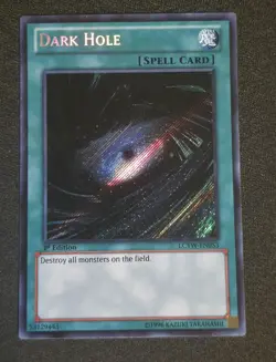 Yu-Gi-Oh! TCG Dark Hole LCYW-EN053 Secret Rare 1st Ed NM - Image 1