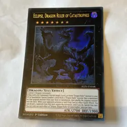 Eclipse, Dragon Ruler of Catastrophes 1st Ed Ultra Rare ALIN-EN048 Yu-Gi-Oh! - Image 1