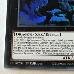 Eclipse, Dragon Ruler of Catastrophes 1st Ed Ultra Rare ALIN-EN048 Yu-Gi-Oh! - Image 4