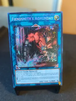 Yu-Gi-Oh! TCG Fiendsmith's Agnumday MP25-EN109 1st Edition Prismatic Secret Rare - Image 1