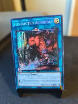 Yu-Gi-Oh! TCG Fiendsmith's Agnumday MP25-EN109 1st Edition Prismatic Secret Rare - Image 2