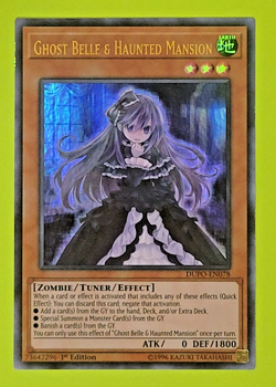 Yu-Gi-Oh Ghost Belle & Haunted Mansion 1st Edition Ultra Rare DUPO-EN078 Nm - Image 1