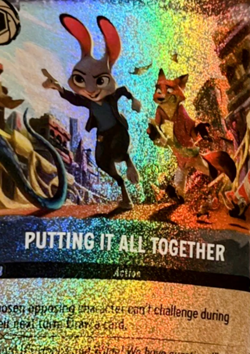 Lorcana Zootopia 2 - Putting It All Together 27/P3 Promo Card SEALED - Image 2