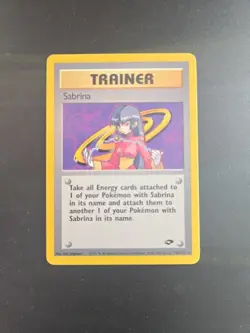 SABRINA TRAINER POKEMON CARD 110/132 GYM CHALLENGE NON HOLO NM-LP - Image 1
