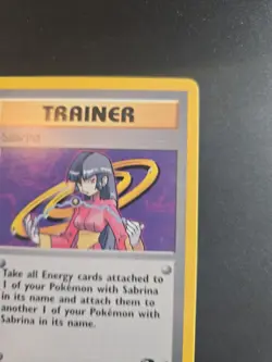 SABRINA TRAINER POKEMON CARD 110/132 GYM CHALLENGE NON HOLO NM-LP - Image 3