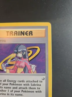 SABRINA TRAINER POKEMON CARD 110/132 GYM CHALLENGE NON HOLO NM-LP - Image 4