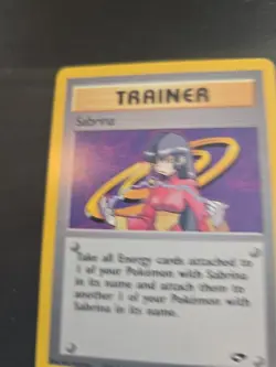 SABRINA TRAINER POKEMON CARD 110/132 GYM CHALLENGE NON HOLO NM-LP - Image 5