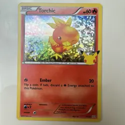 Pokemon Torchic 11/25 HOLO 25th Anniversary Mcdonalds Promo 2021 Card - Image 1