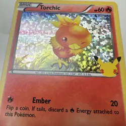 Pokemon Torchic 11/25 HOLO 25th Anniversary Mcdonalds Promo 2021 Card - Image 3