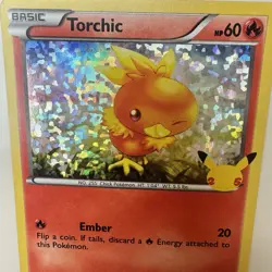 Pokemon Torchic 11/25 HOLO 25th Anniversary Mcdonalds Promo 2021 Card - Image 4