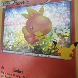 Pokemon Torchic 11/25 HOLO 25th Anniversary Mcdonalds Promo 2021 Card - Image 5