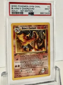 Pokemon PSA 9 1st Edition Blaine's Charizard 2/132 - Gym Challenge MINT - Image 2