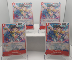 Cavendish Playset - OP14-004 x4 - The Azure Sea's Seven - One Piece TCG - Image 1