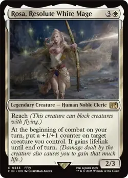 Rosa, Resolute White Mage [FINAL FANTASY] Magic MTG - Image 1