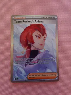 Pokemon TCG Team Rocket's Ariana Destined Rivals Card 237/182 Pack Fresh - Image 1