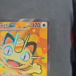 Pokemon Meowth EX Holo 107/088 POR Basic 170 HP Last-Ditch Catch Card - Image 5